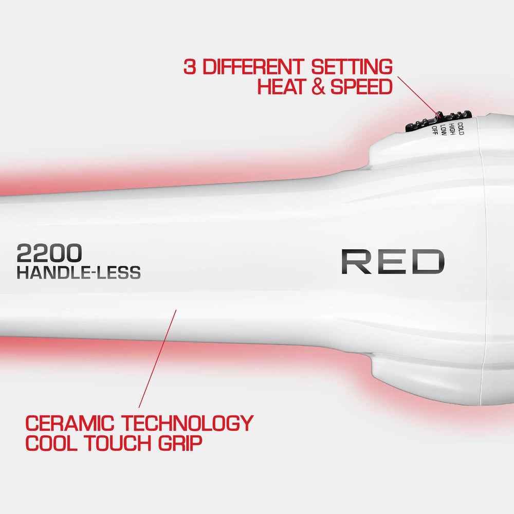 Red by Kiss pik attachment adds volume and lift.