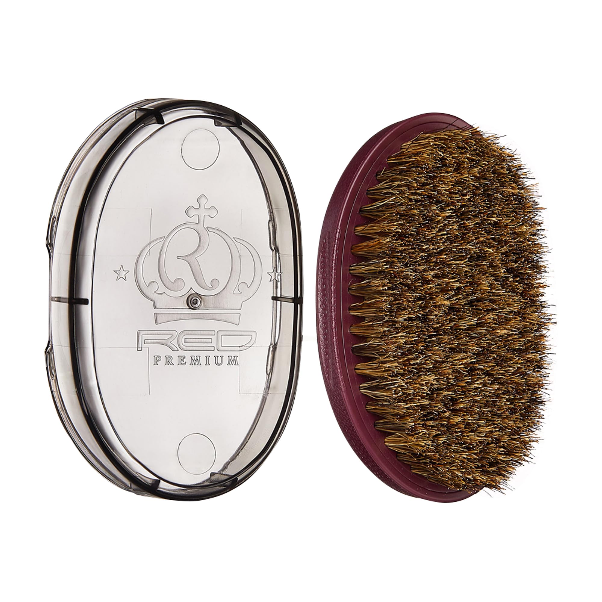 Red by Kiss Pocket Wave Bow Wow Brush with soft bristles for deep waves