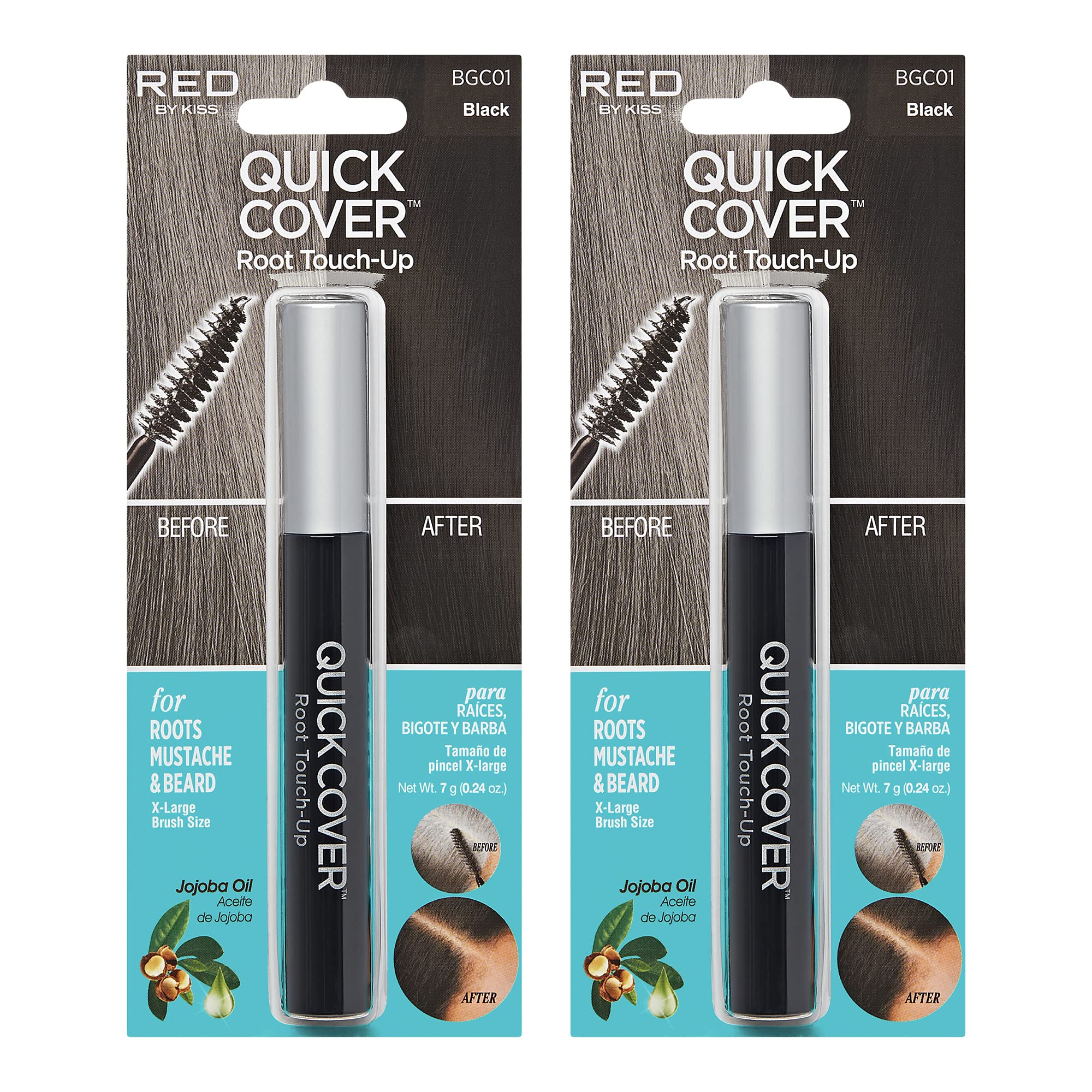 Red by Kiss Quick Cover Root Touch Up Rescue wand applies with precision to conceal roots.