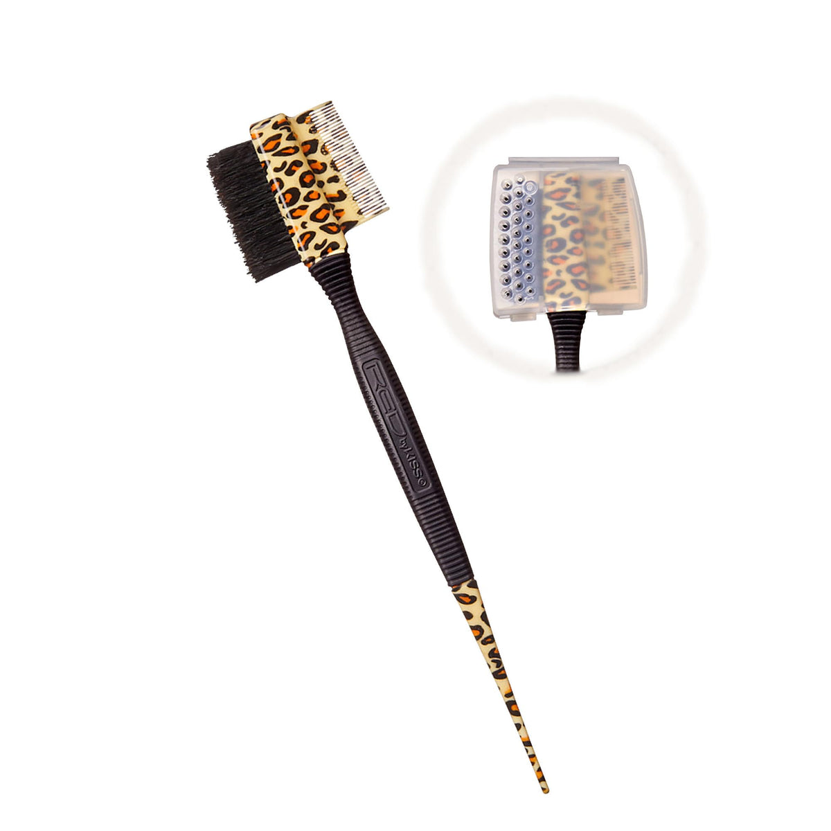 Red by Kiss three-in-one edge brush for sleek edges and precise parting.
