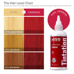 Red by Kiss Tintation Crimson glove-ready application close-up.