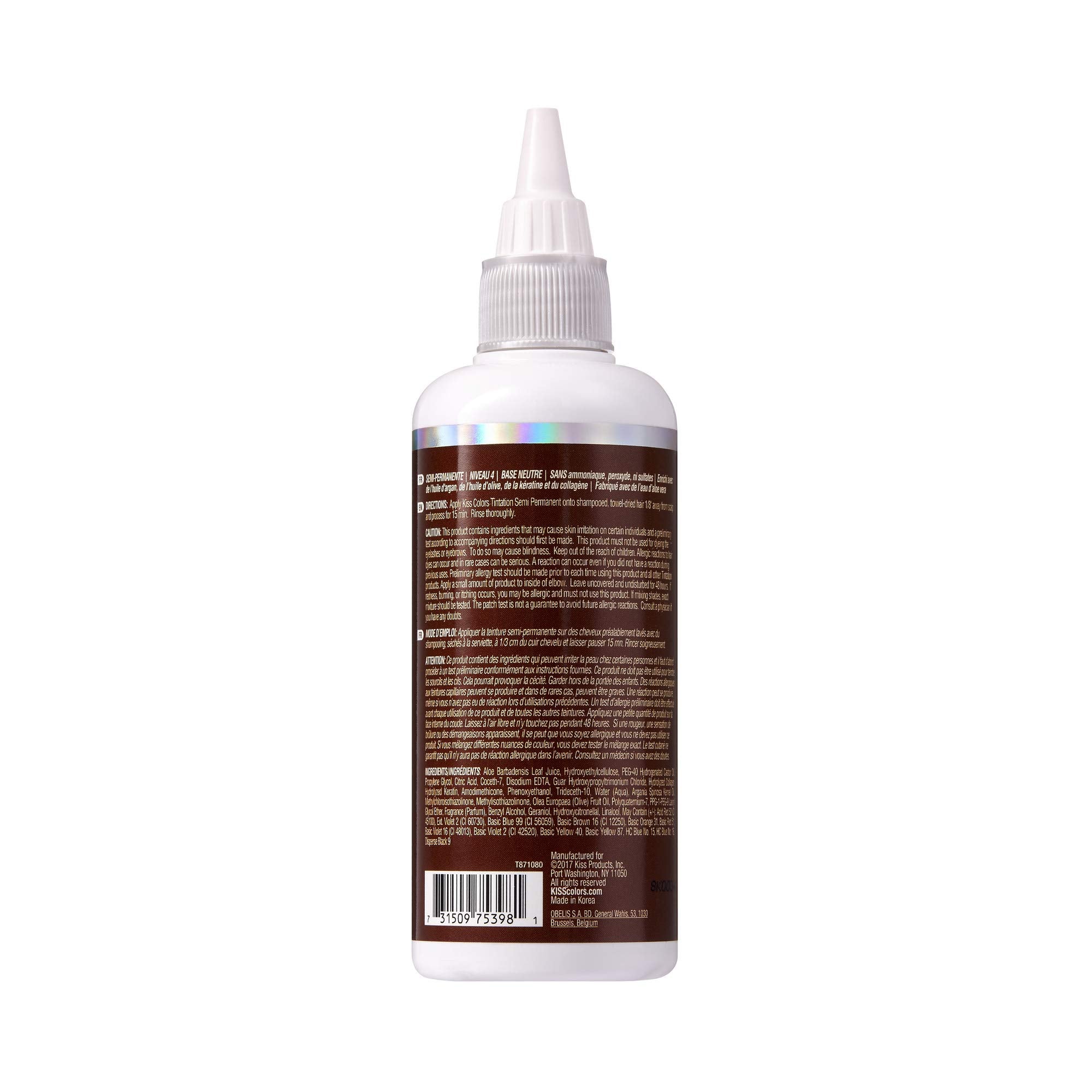 Red By Kiss Tintation Honey Brown dye mix close-up showing creamy formula