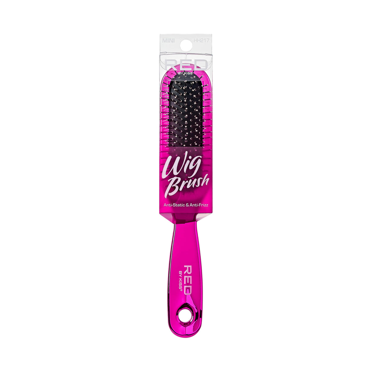 RED by Kiss Wig Brush demonstrates ultimate detangling on wigs.