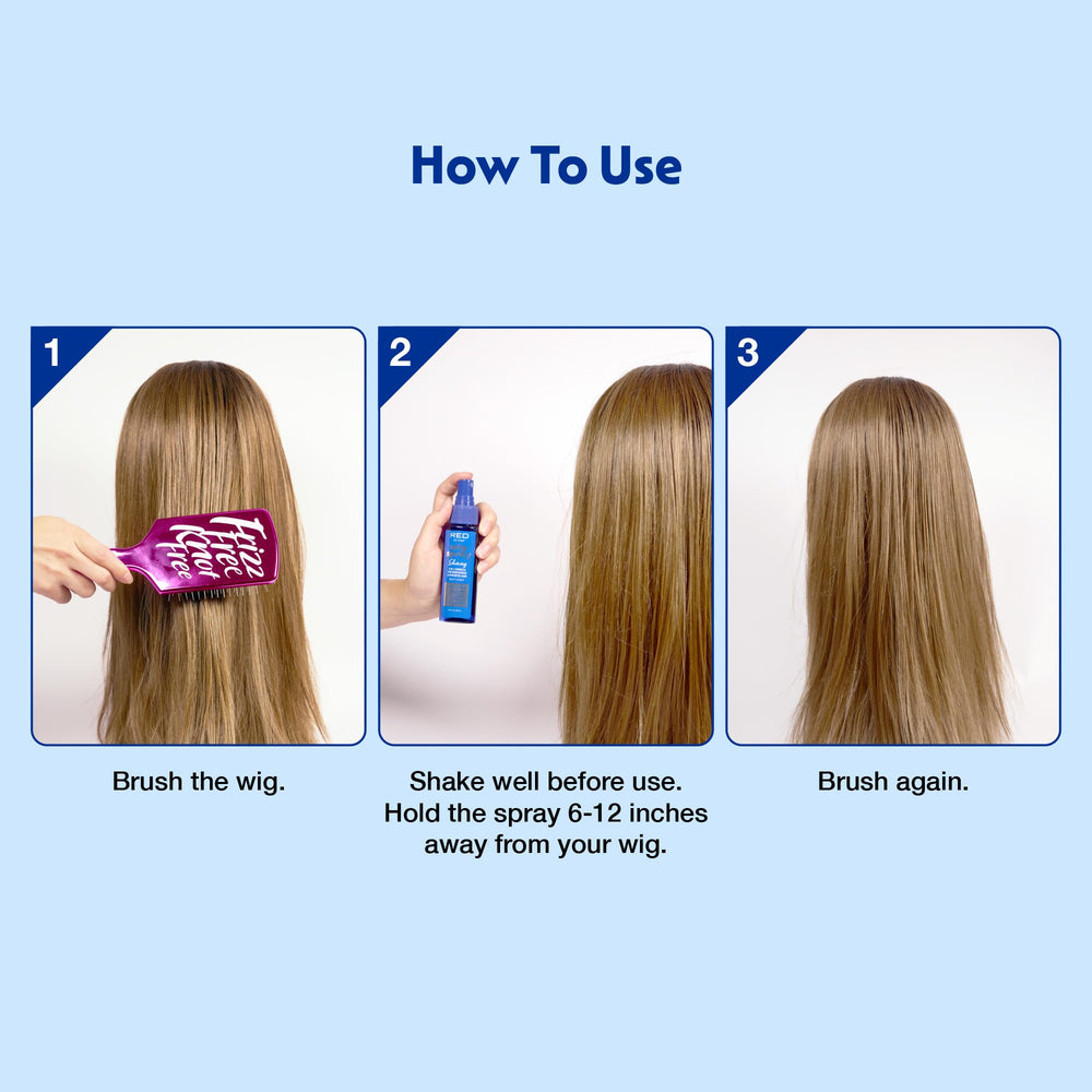 Red by Kiss Wig Spray nutrición con aceites para hidratación profunda.