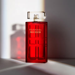 Red Door perfume bottle door design emblem and luxury look