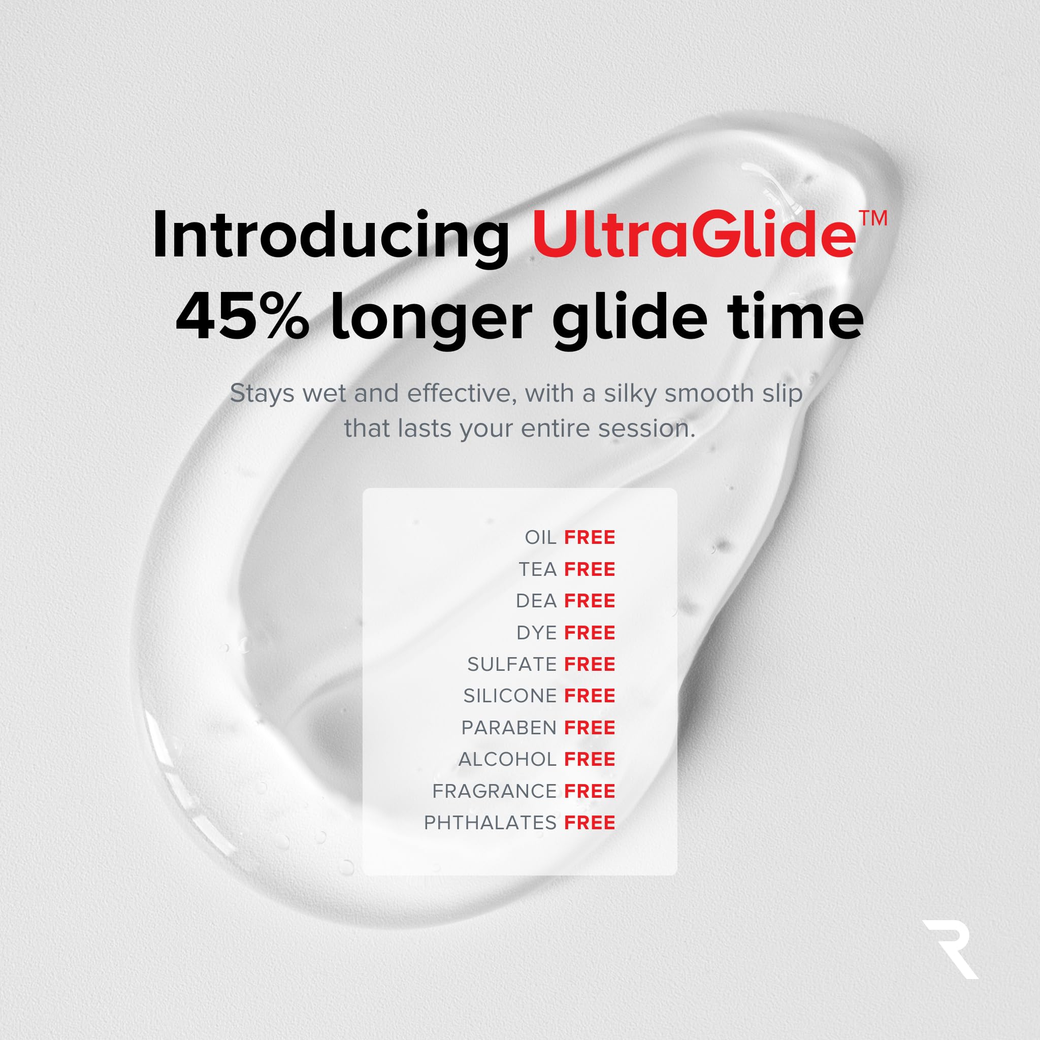 RED Medical Supplies Age-Defying Gel bottle pour demonstrates quick absorption without greasiness.