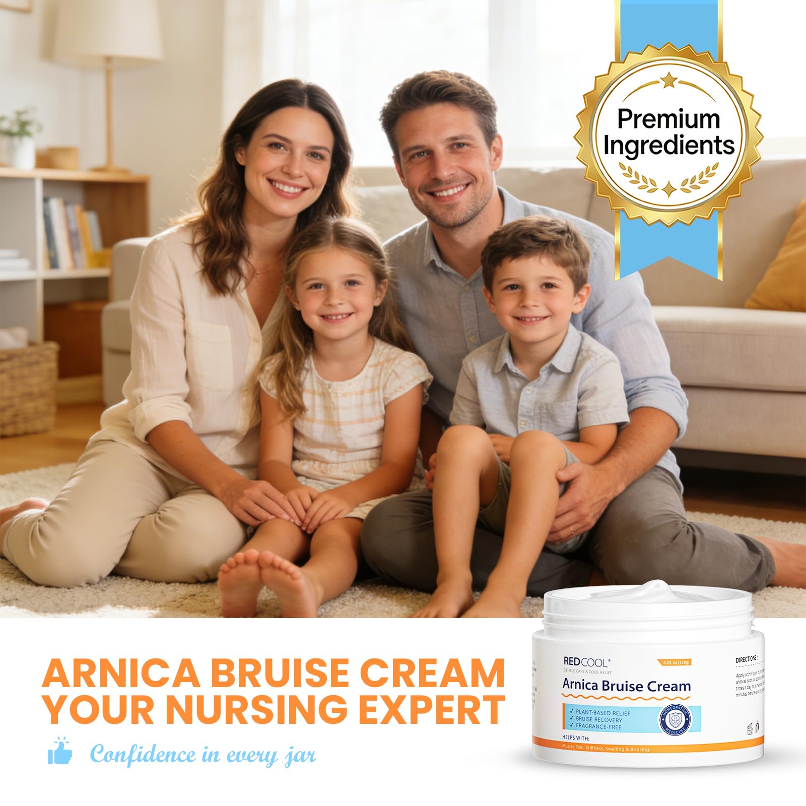 Redcool Arnica Cream suited for a daily thin-skin routine.