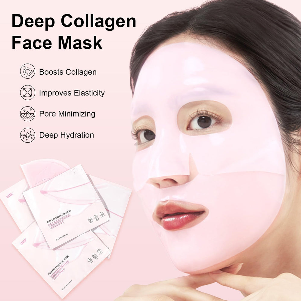Redcool Pink Collagen Jelly Mask color-change during absorption signals nourishment