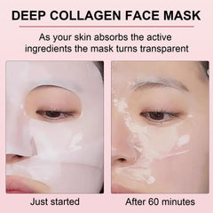 Redcool Pink Collagen Jelly Mask smoothing skin texture in use