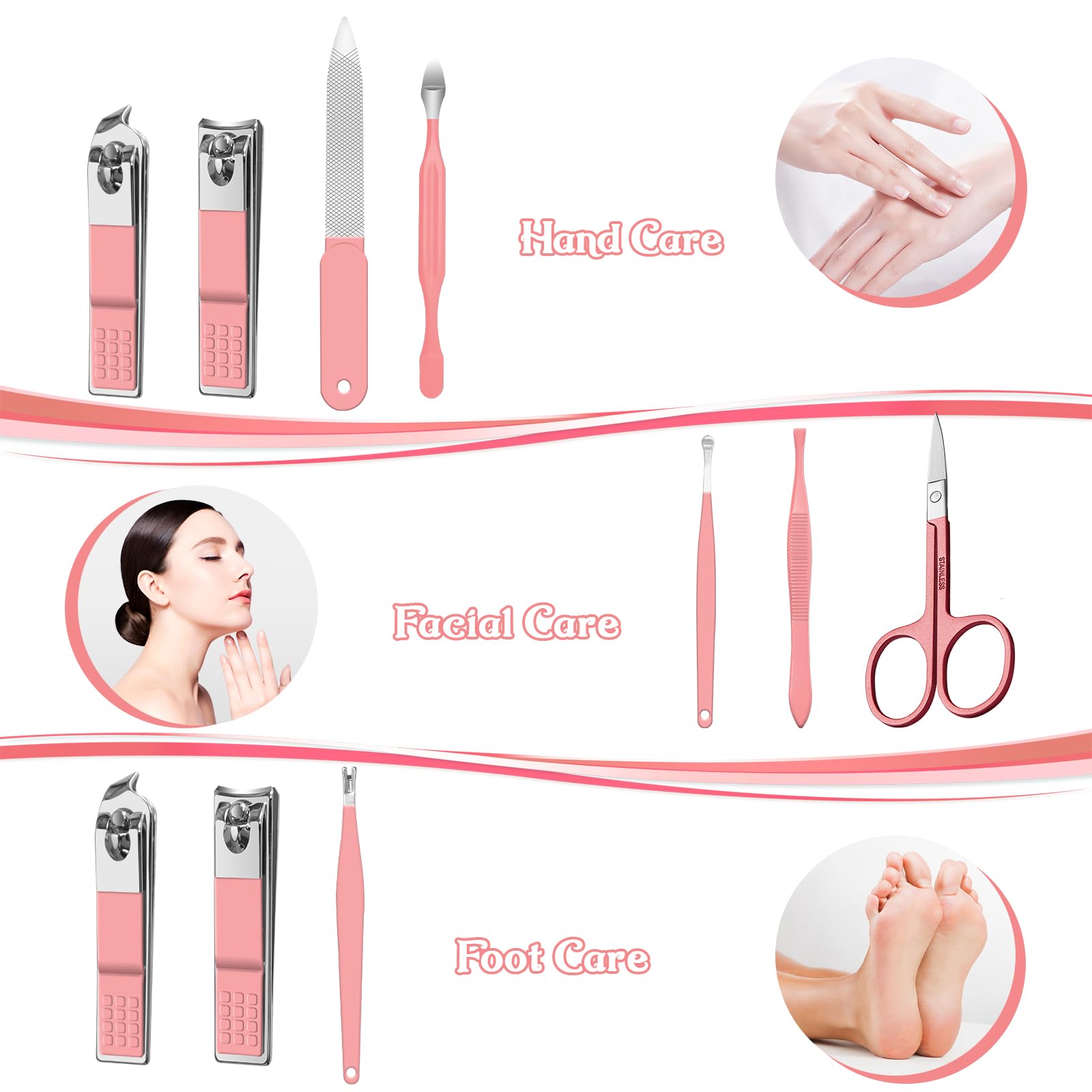 RedFlow nail clippers with angled edge for precise trimming on the go.