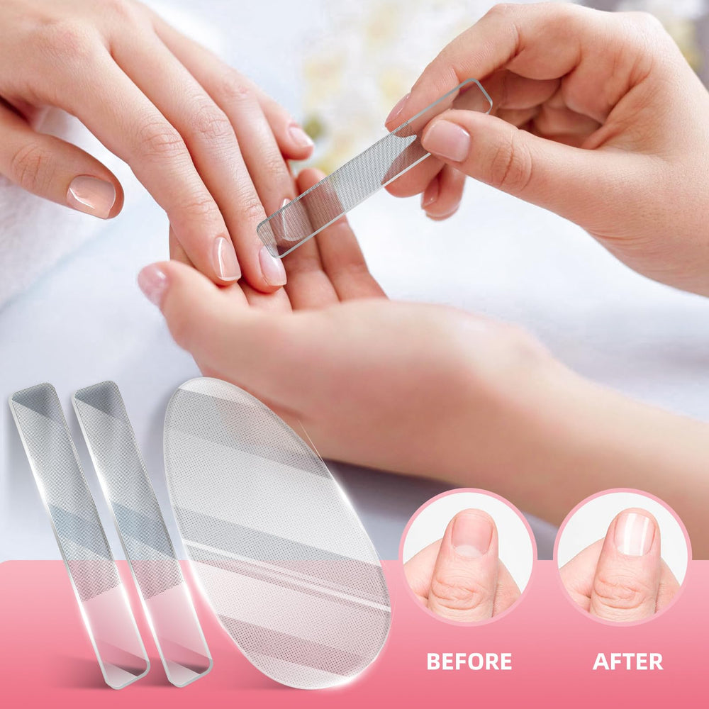 RedFlow nano foot file glass closeup for gentle callus care.