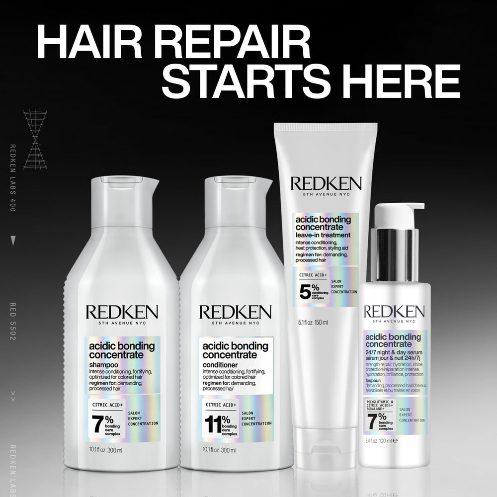 Redken serum delivering anti-frizz control on hair