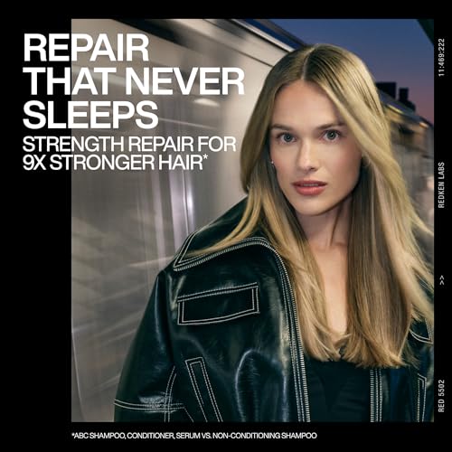 Redken product claims of stronger hair and hydration