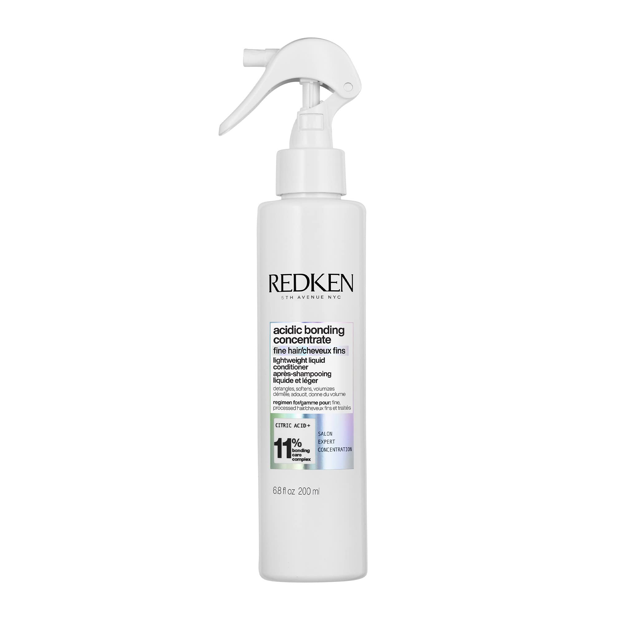 Redken Acidic Bonding Concentrate bottle front for lightweight bond repair.