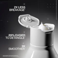 Texture shot of Redken conditioner cream proving deep conditioning for damaged hair
