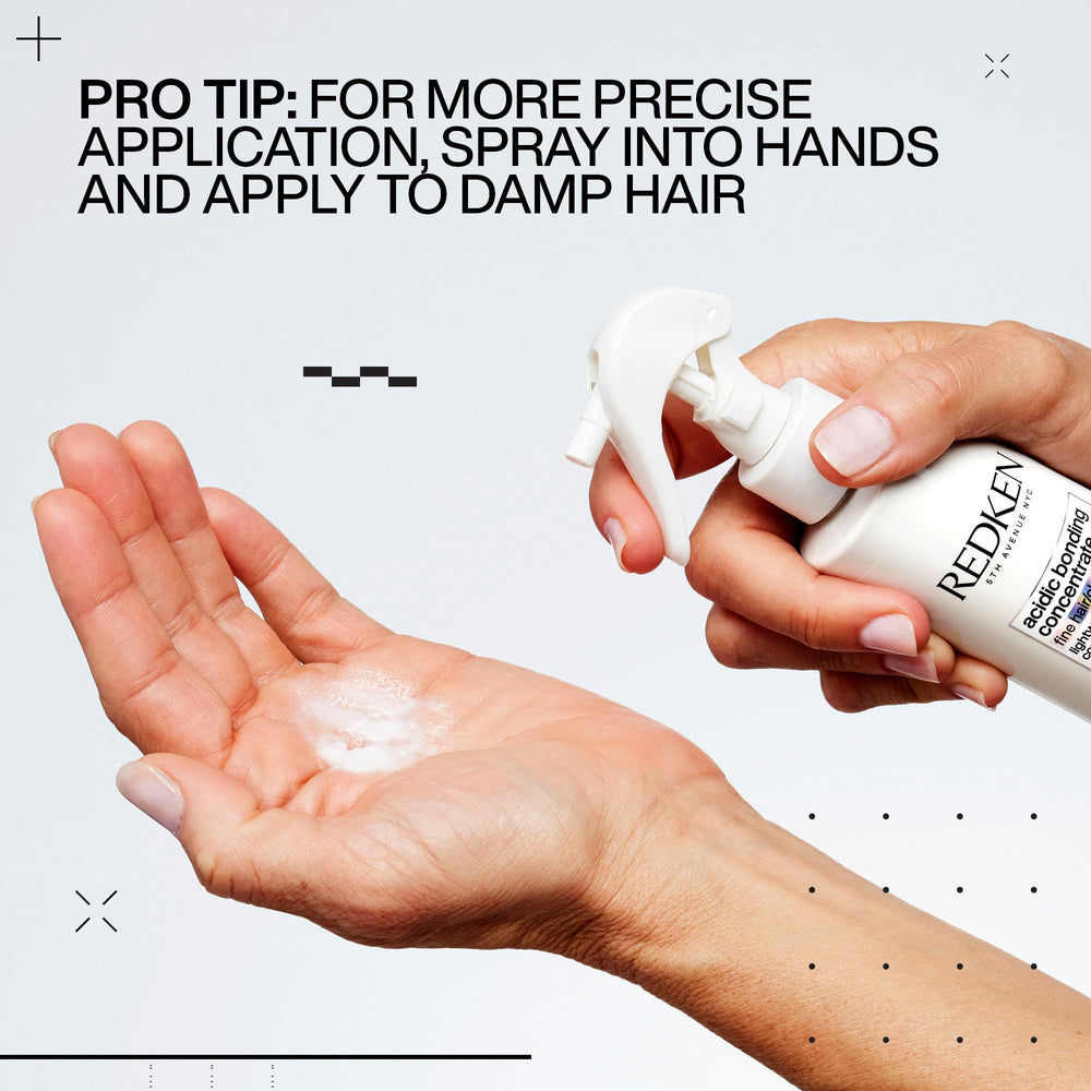 Redken Acidic Bonding Concentrate hair with visible volume after use.