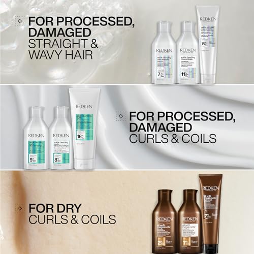 Avocado oil nourishes and softens curls with Redken.