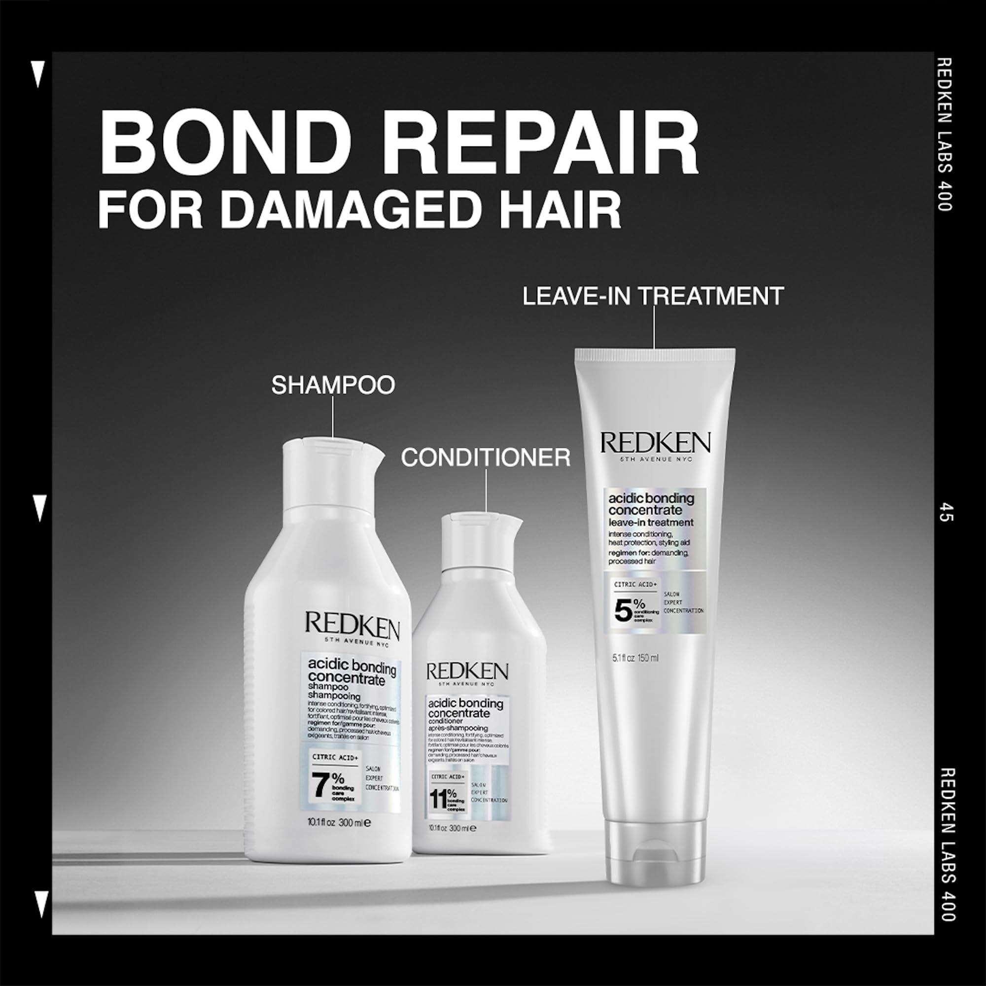 Redken Acidic Bonding Leave-In shine and frizz control on styled hair