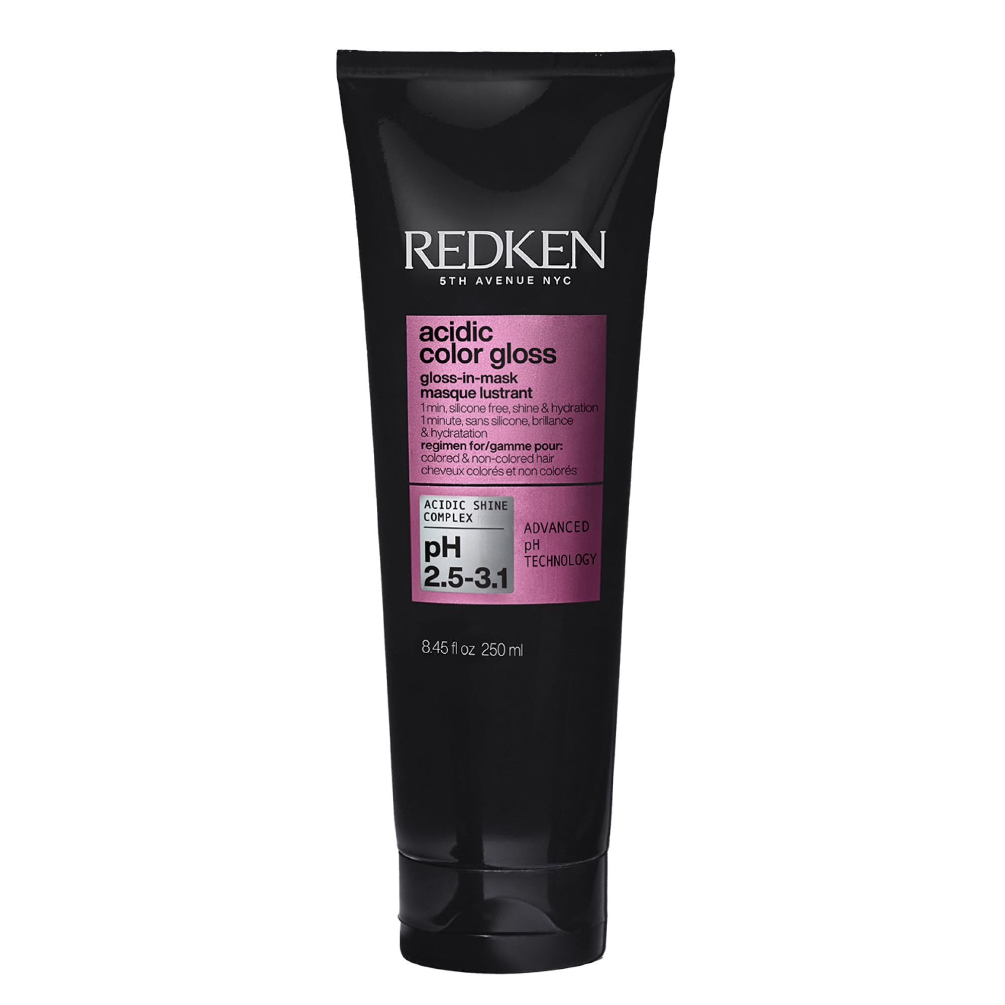 Redken Acidic Color Gloss bottle for weightless shine and hydration.