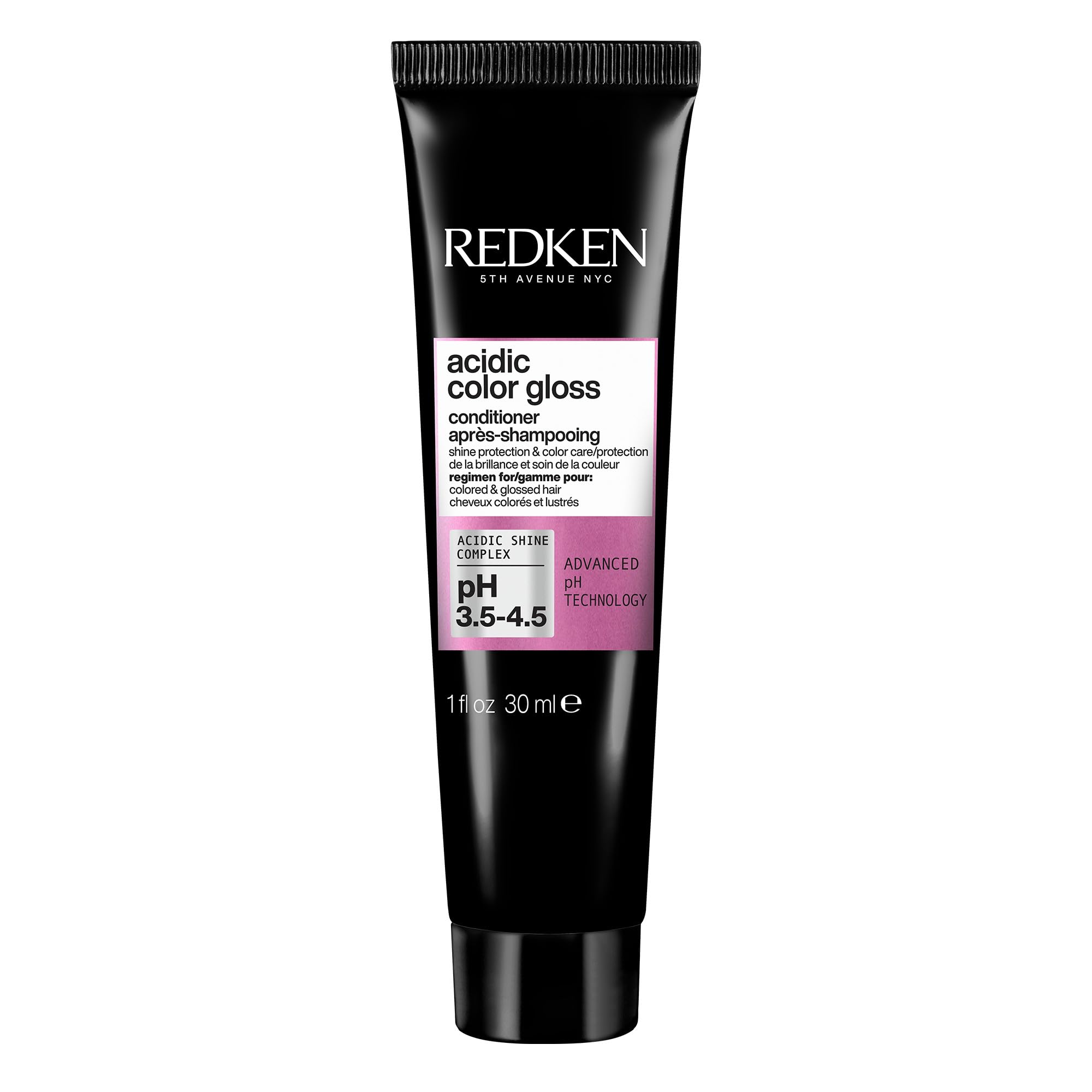 Redken Acidic Color Gloss acondicionador botella, brillo y color prolongado.