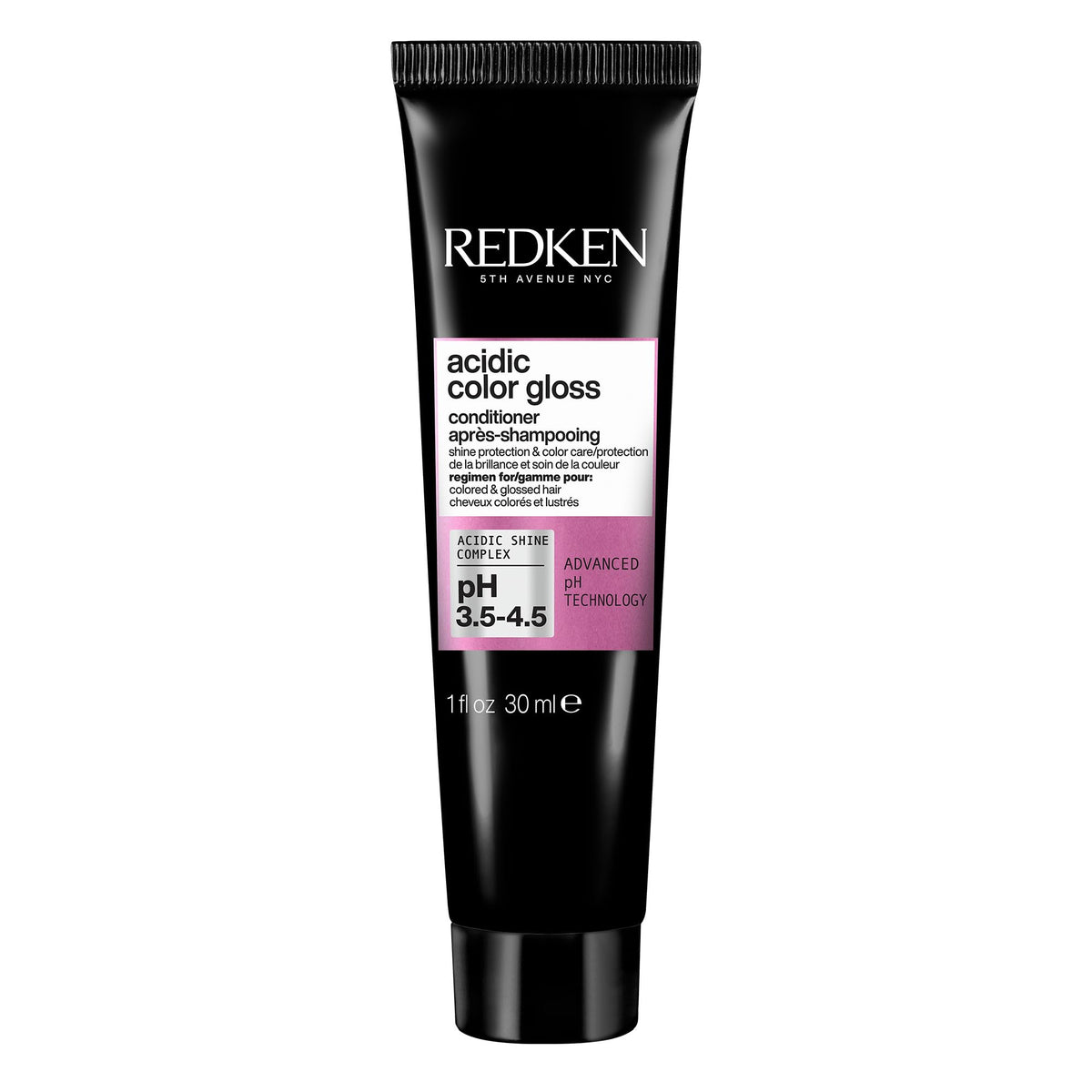 Redken Acidic Color Gloss acondicionador botella, brillo y color prolongado.