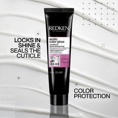 Redken Acidic Color Gloss, aplicación suave para cabello sedoso.