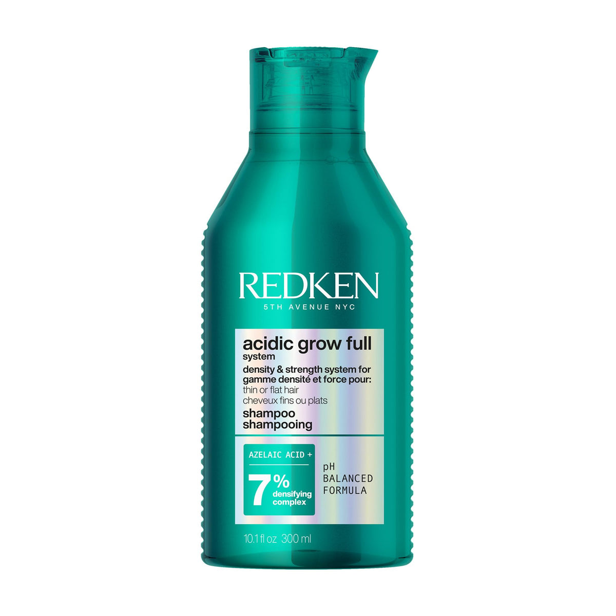Redken Acidic Grow Full Shampoo bottle for lightweight cleansing and volumizing.