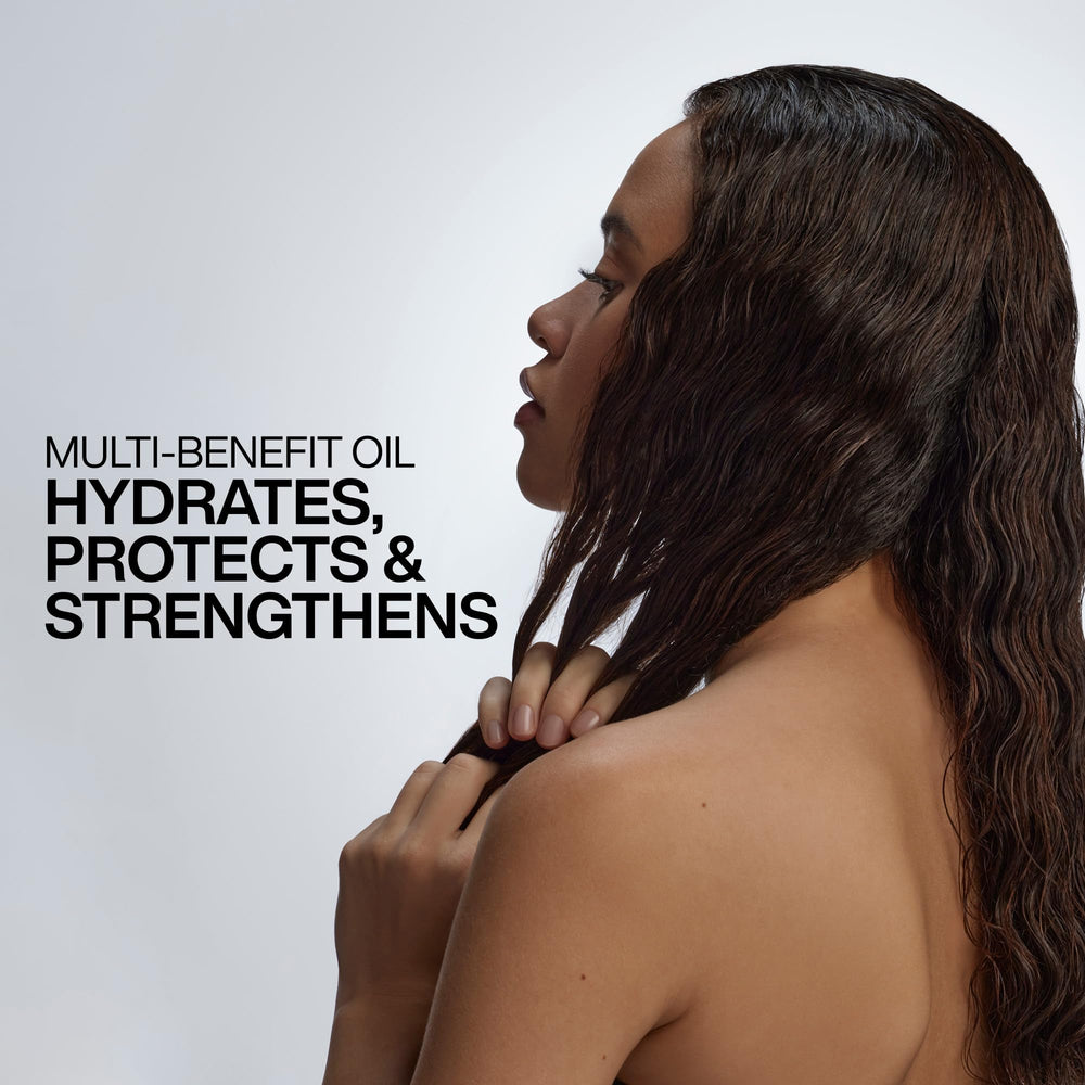Redken All Soft Argan-6 Oil used before shampoo to prime and moisturize.