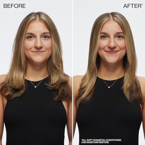 Redken All Soft cabello sedoso y manejable tras uso.