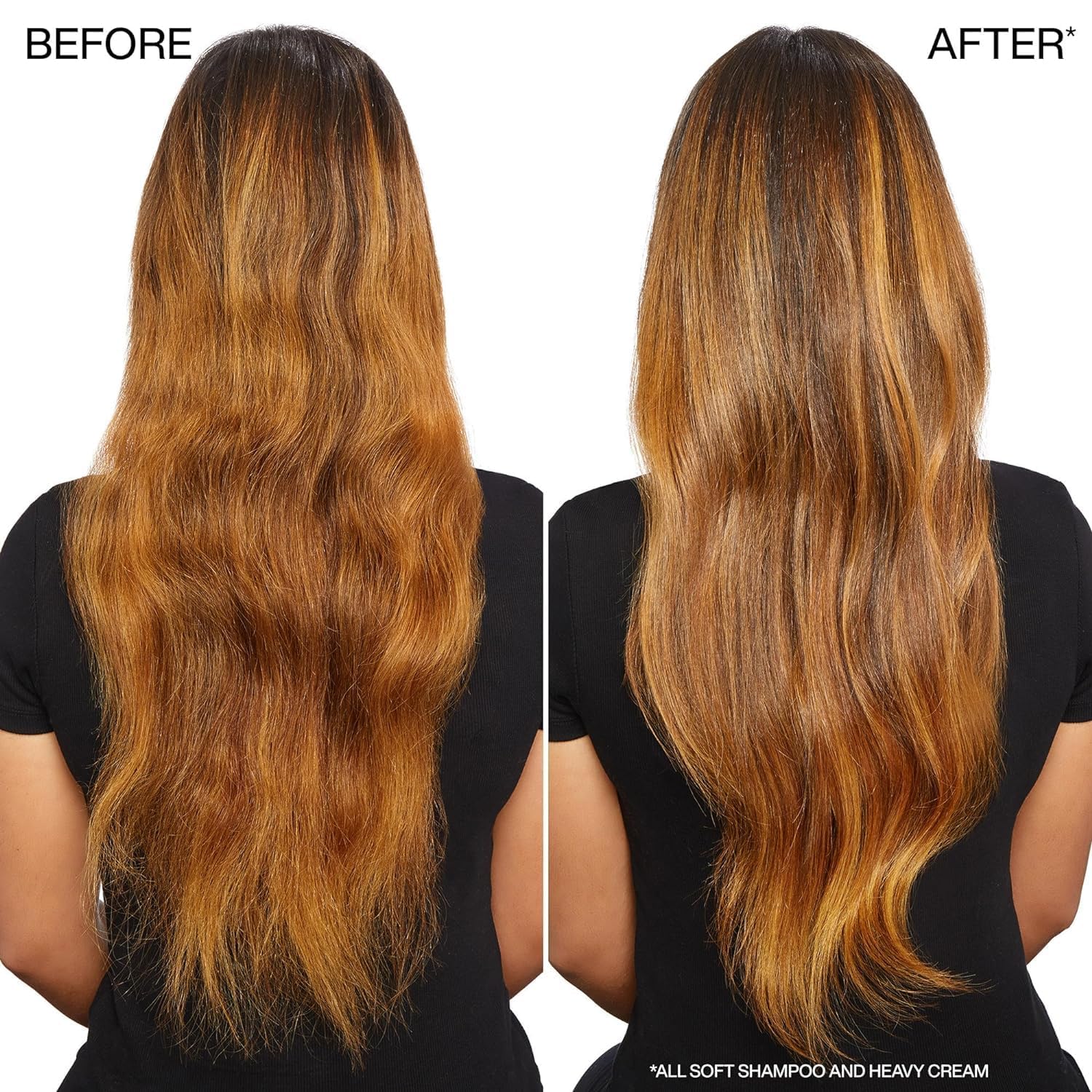Redken All Soft Heavy Cream hair gloss reveals luminous, smooth strands