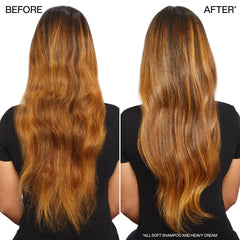 33-oz packaging of Redken All Soft highlighting long-lasting moisture