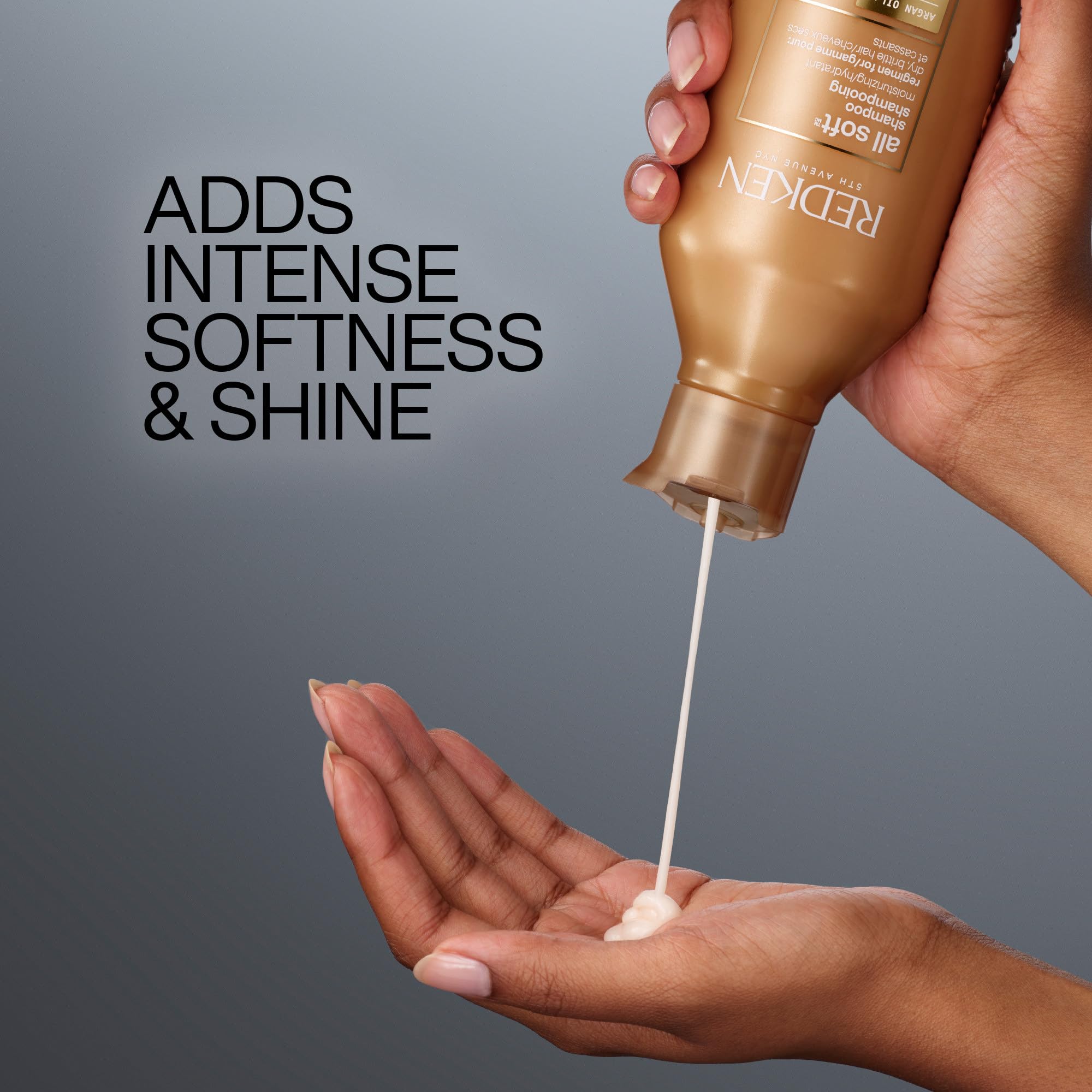 Close-up of argan oil component in Redken All Soft formula