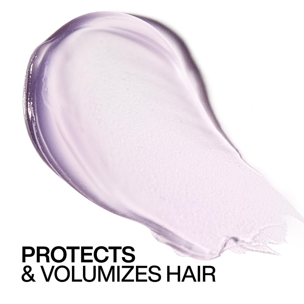 Redken Big Blowout Gel delivers long-lasting 24-hour volume.