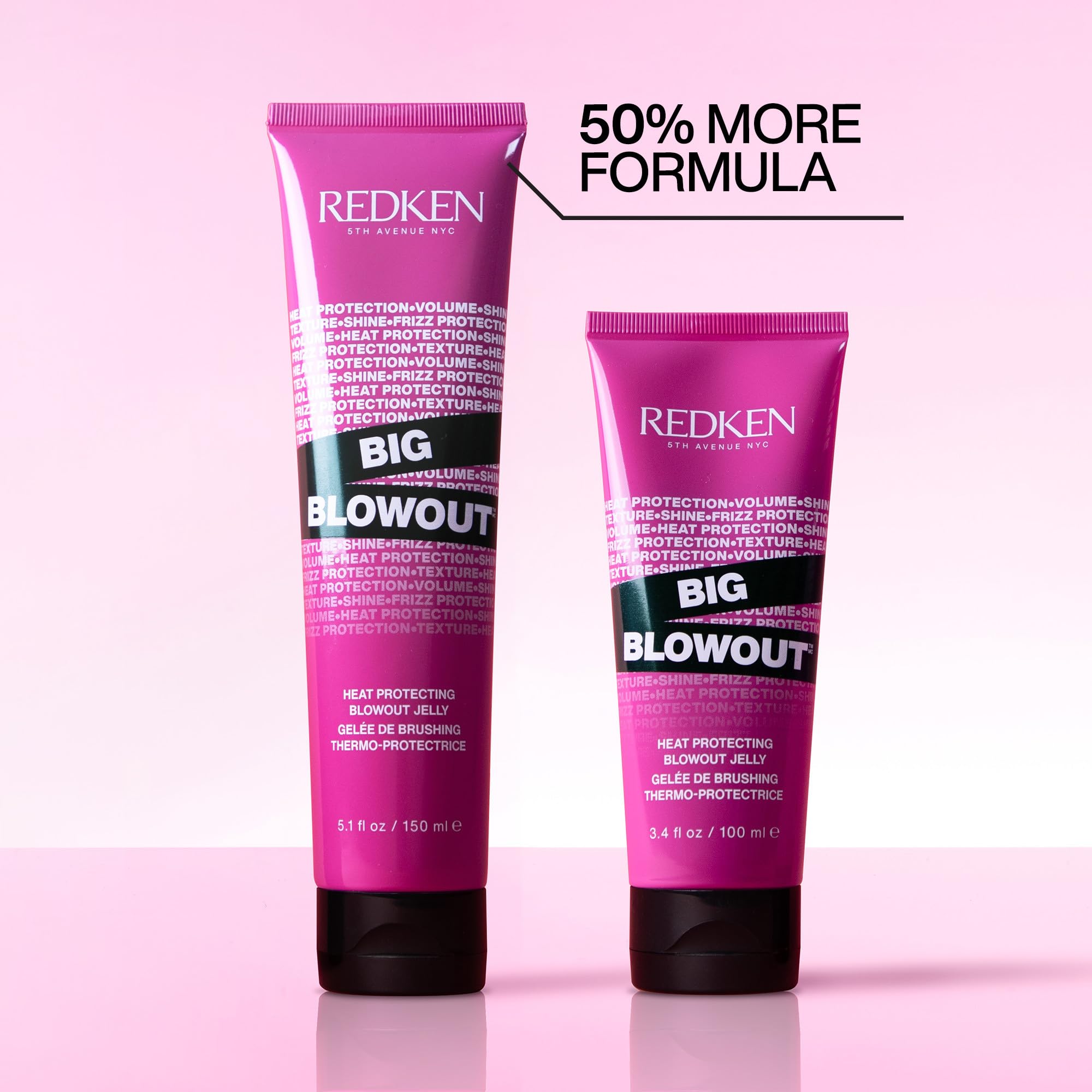 Redken Big Blowout Gel enables a voluminous blowout.