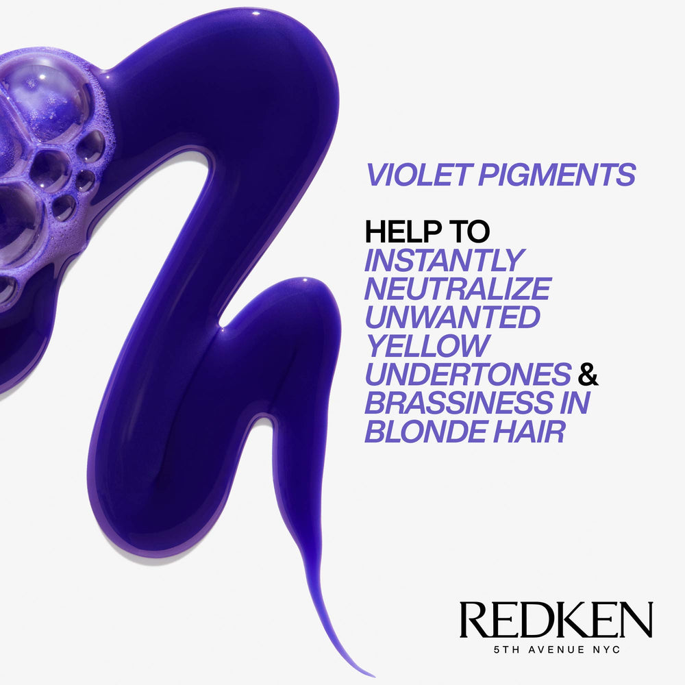 Redken Blondage lather with purple pigments neutralizing brassiness