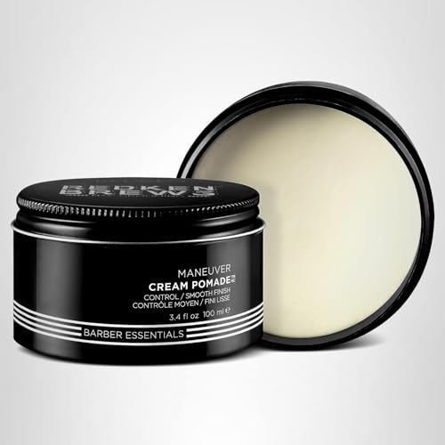 Redken Brews Cream Pomade application yielding natural texture and movement.
