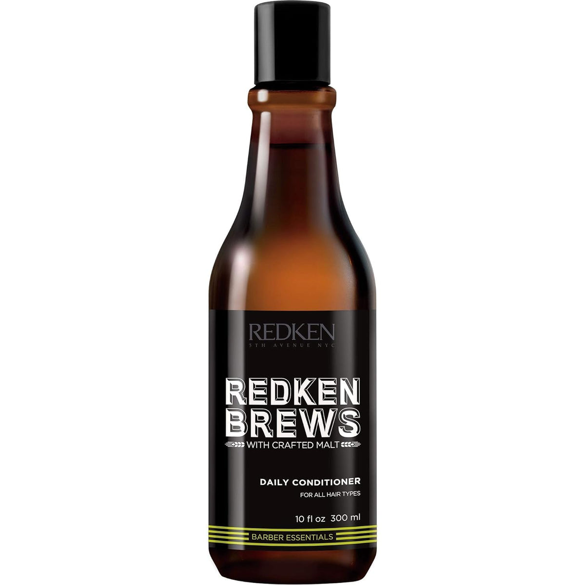 Redken Brews Daily Conditioner, frasco hidratante para hidratación diaria sin peso.