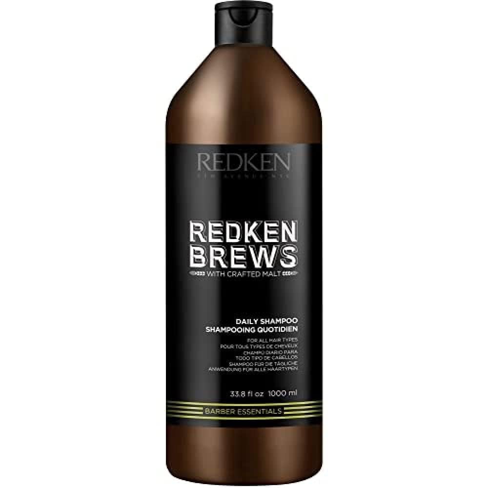 Redken Brews Daily Shampoo bottle front view highlighting lightweight hydration