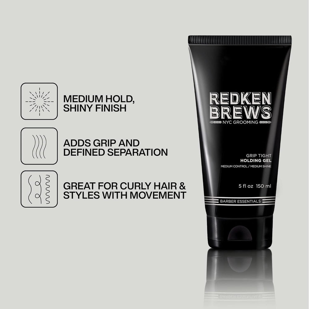 Redken Brews Holding Gel hand-application demonstrates easy grip and control