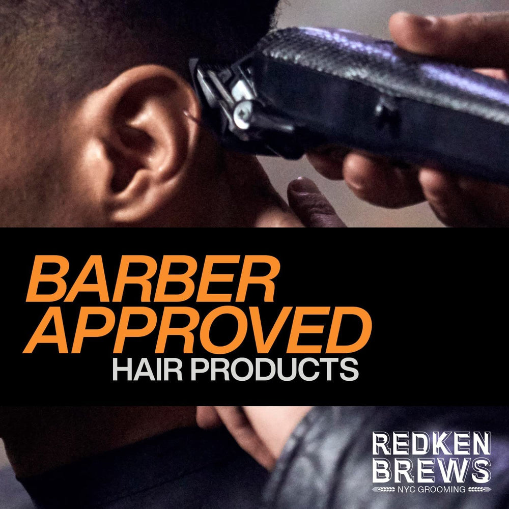 Redken Brews Holding Gel packaging highlights brand credibility