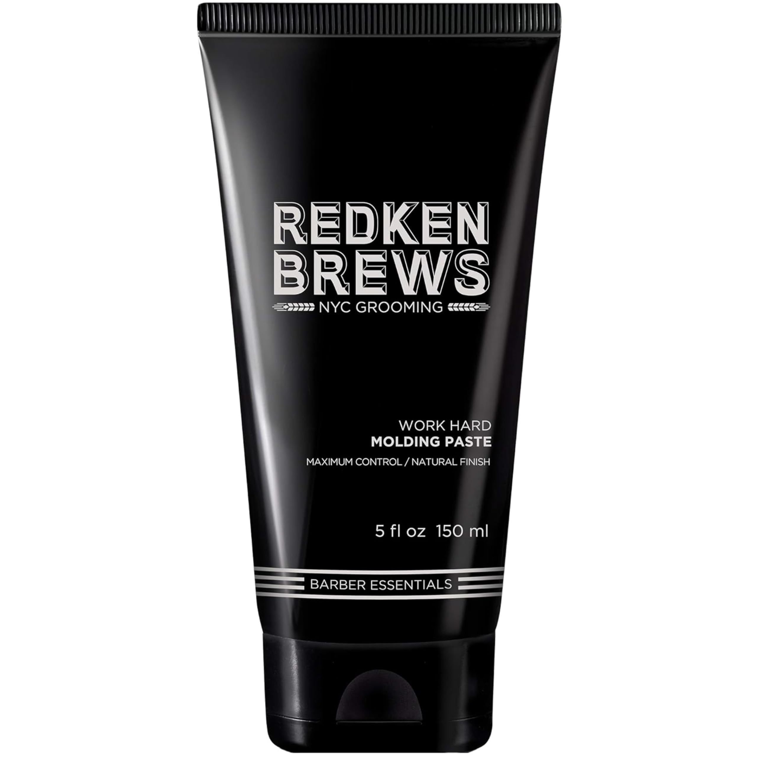 Redken Brews Molding Paste tube-front view showing strong hold and matte finish.