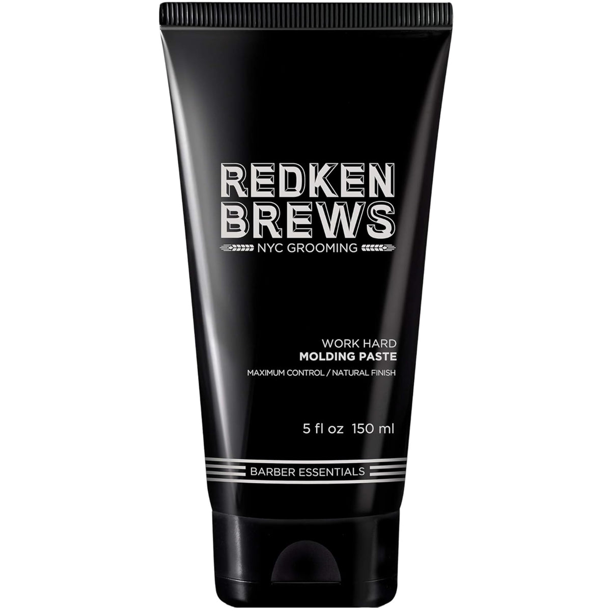 Redken Brews Molding Paste tube-front view showing strong hold and matte finish.