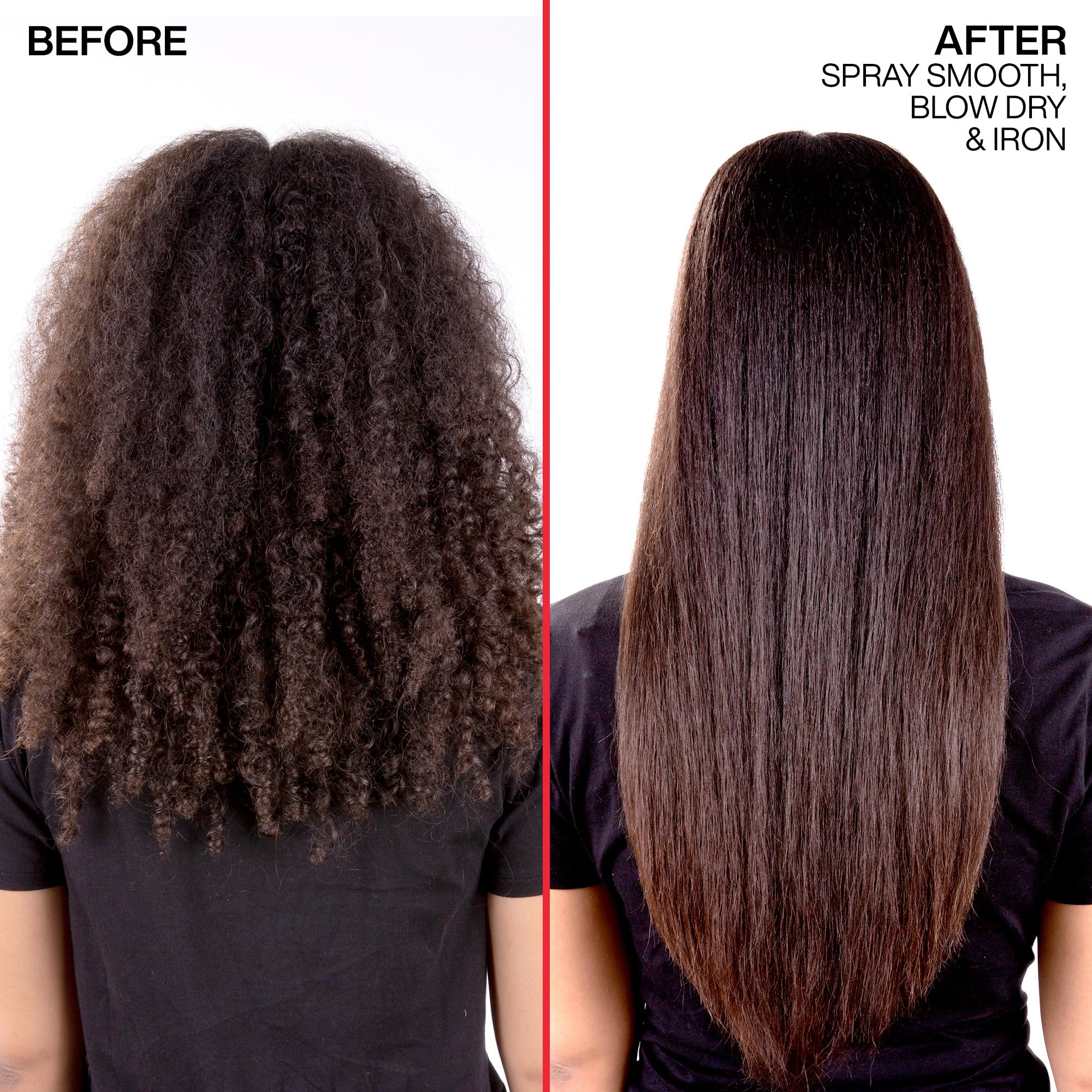Redken Brews Spray Smooth delivers humidity protection to reduce frizz.