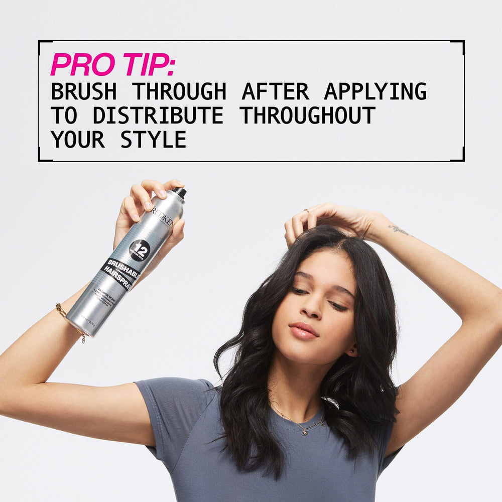 Waves and curls definition with Redken Brushable Hairspray 12