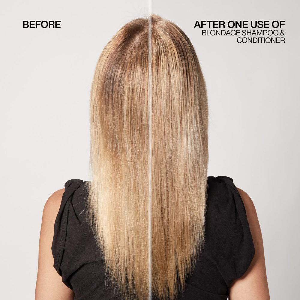 Desenredado suave con Blondage: cabello más manejable