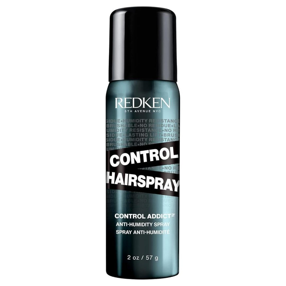 Redken Control Hairspray 28, botella frontal, fijación duradera de 24 horas.