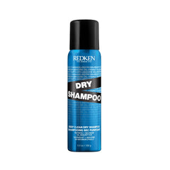 Redken Deep Clean Dry Shampoo bottle front showing compact packaging and easy application