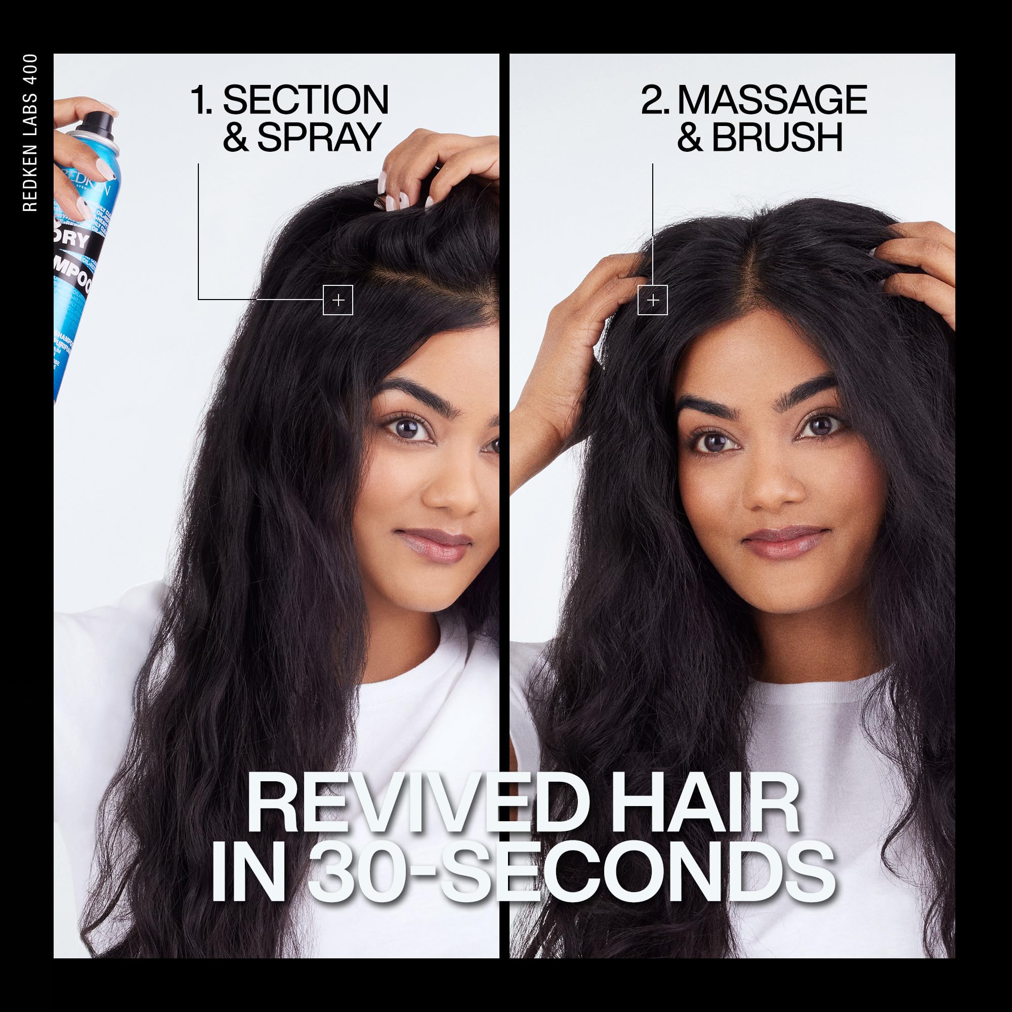 Redken Deep Clean Dry Shampoo on light hair for oil control