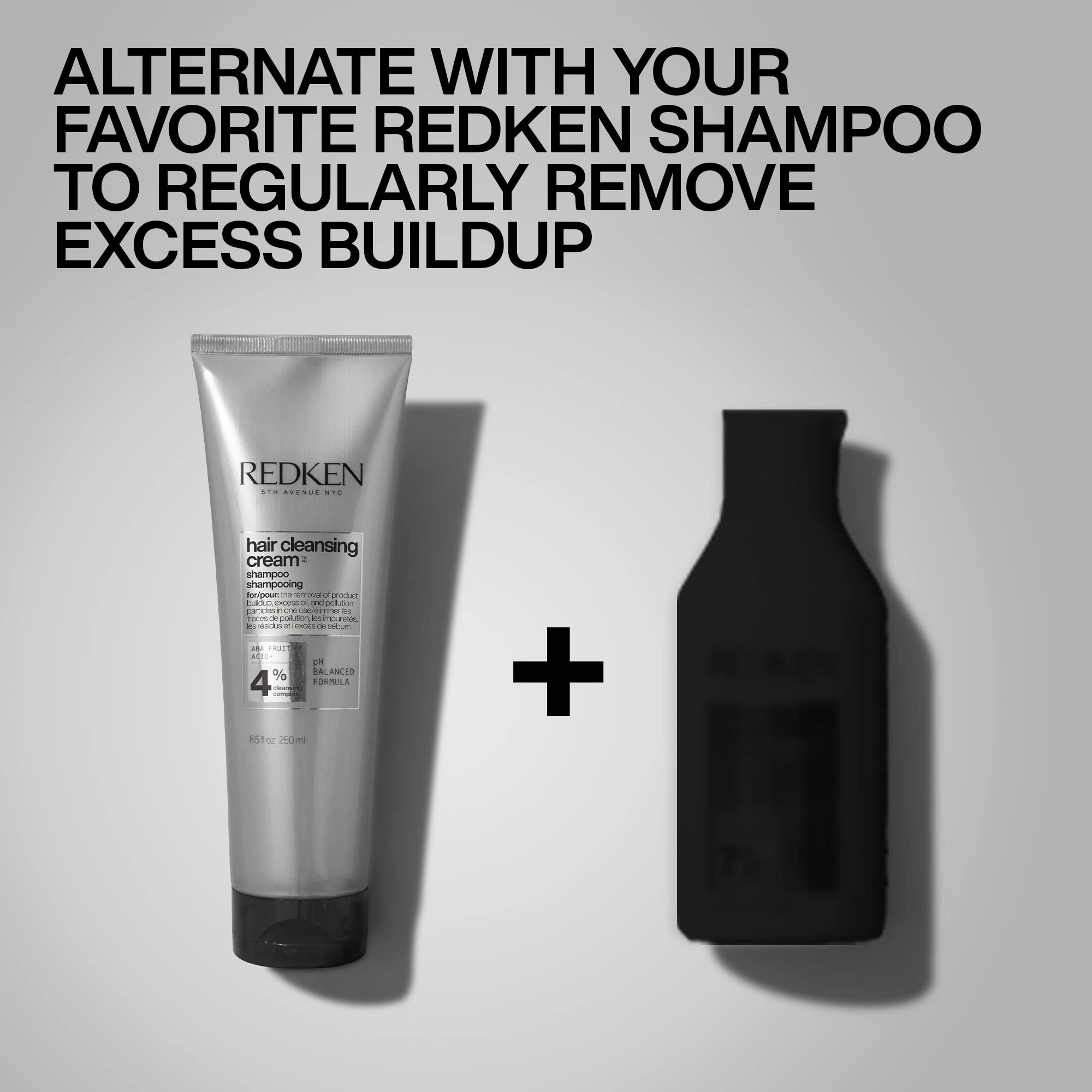 Redken Detox cleansing cream application on color-treated hair maintains vibrancy