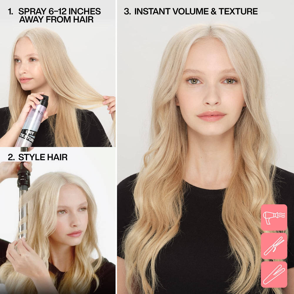 Beachy waves with Dry Texture for natural texture